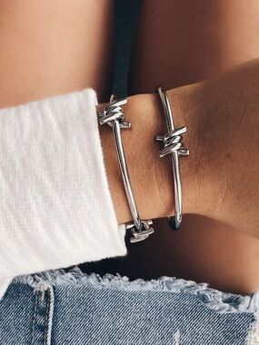3 MVMNT SILVER  STACKABLE BRACELETS